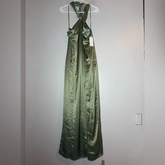 kavi satin dress Azazie Kavi
